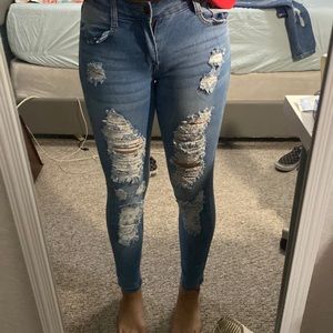 Brand new fashion nova skinny light was jeans